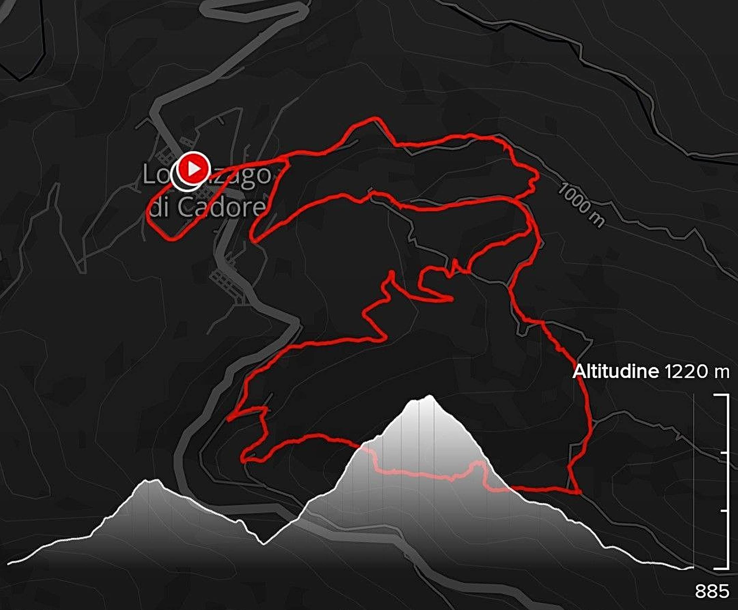 Tracciato Camminata non competitiva 9km